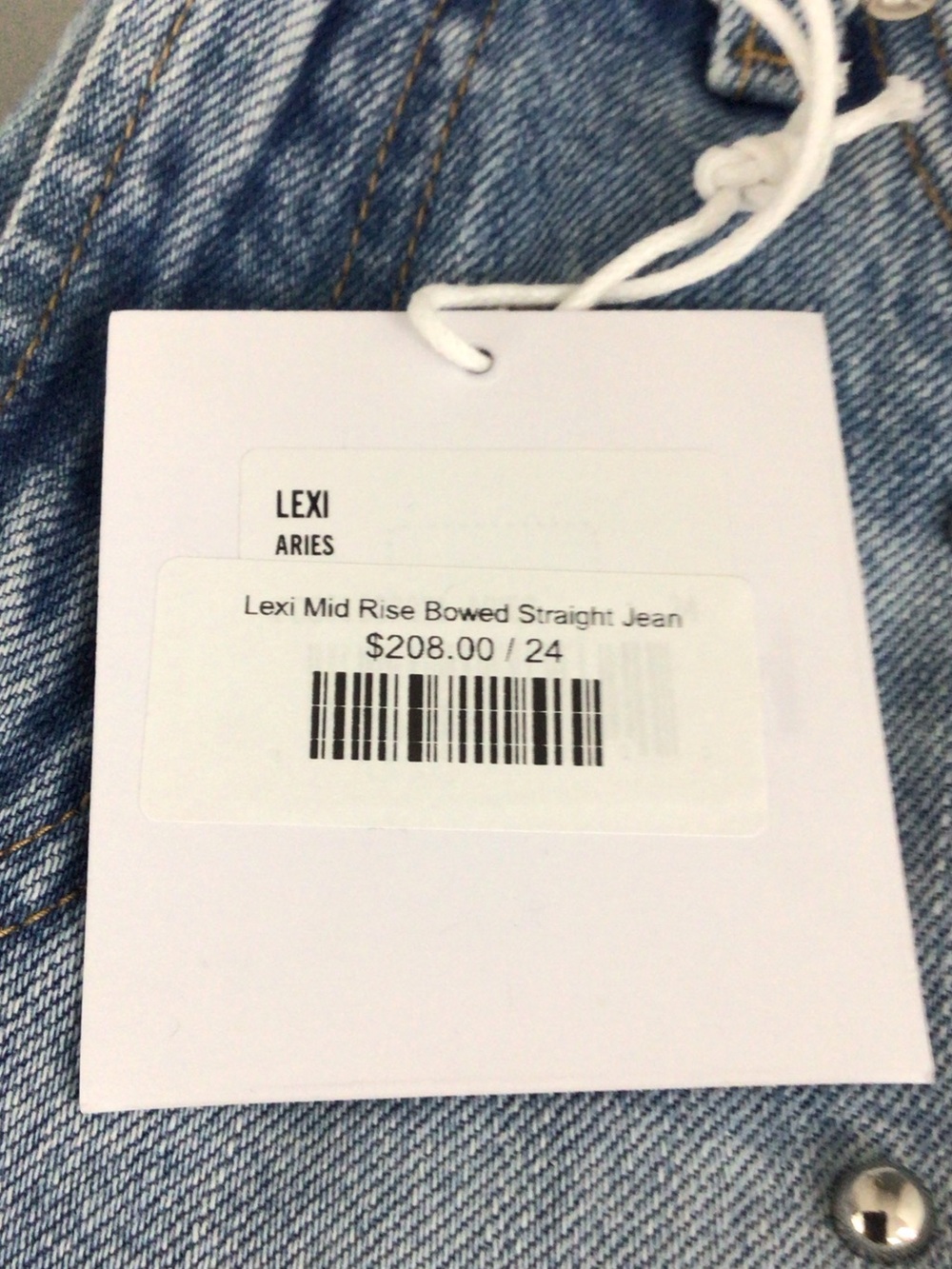 Pistola - Lexi Mid Rise Bowed Straight Jean - Picture 9 of 10